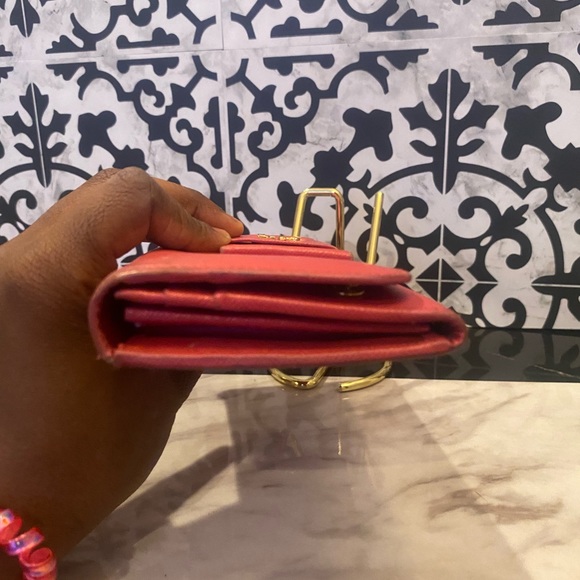 Prada Pink Ribbon Saffiano Leather Bi-fold Wallet - Picture 3 of 9